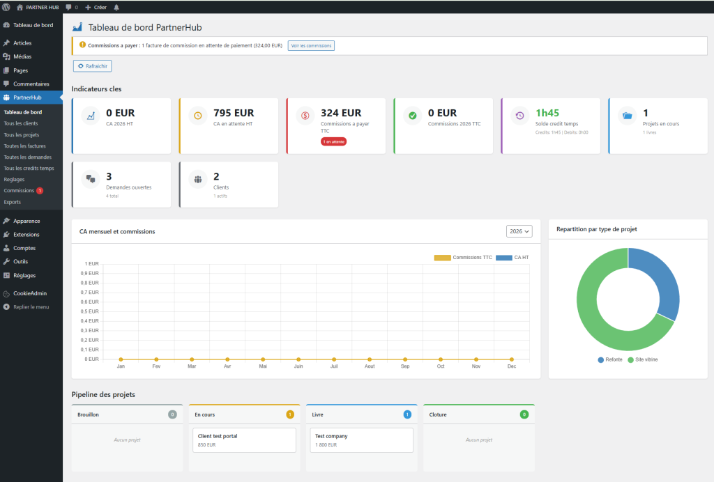 PartnerHub – Gestion de Partenariat